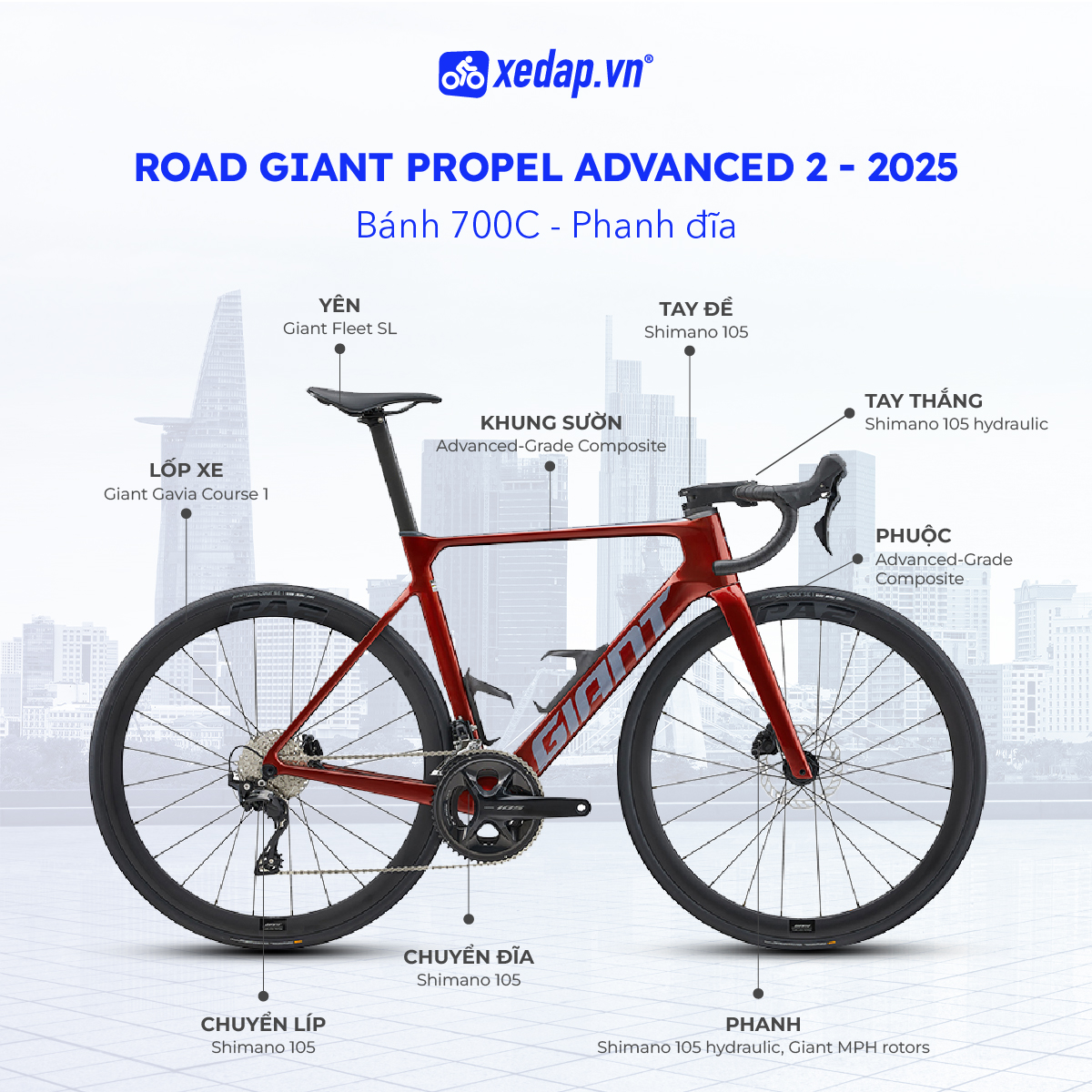 Xe Đạp Đua Đường Trường Road GIANT
